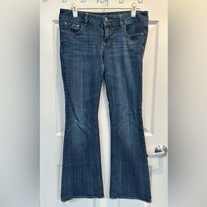 American Eagle Outfitters Dark Blue Wide Leg Jeans